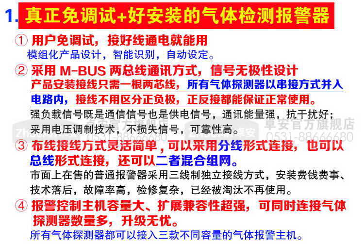 赋安主机点型可燃气体探测器