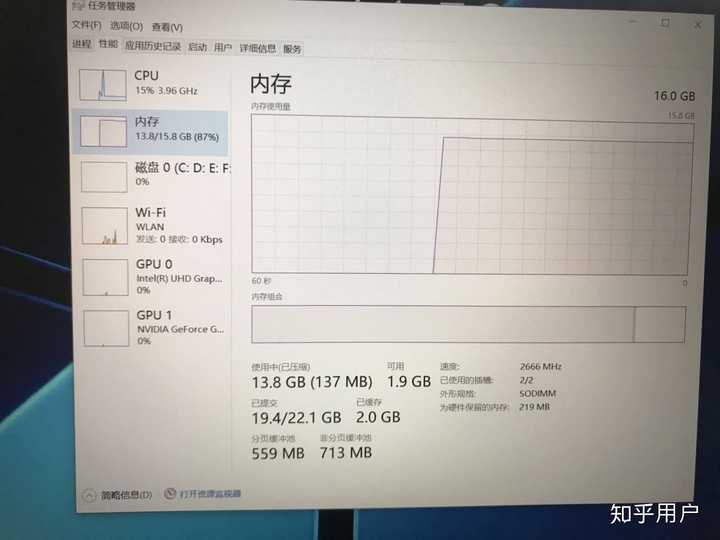 警示主机内存状态