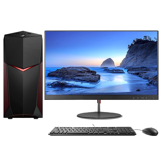 一套台式电脑主机加显示屏多重