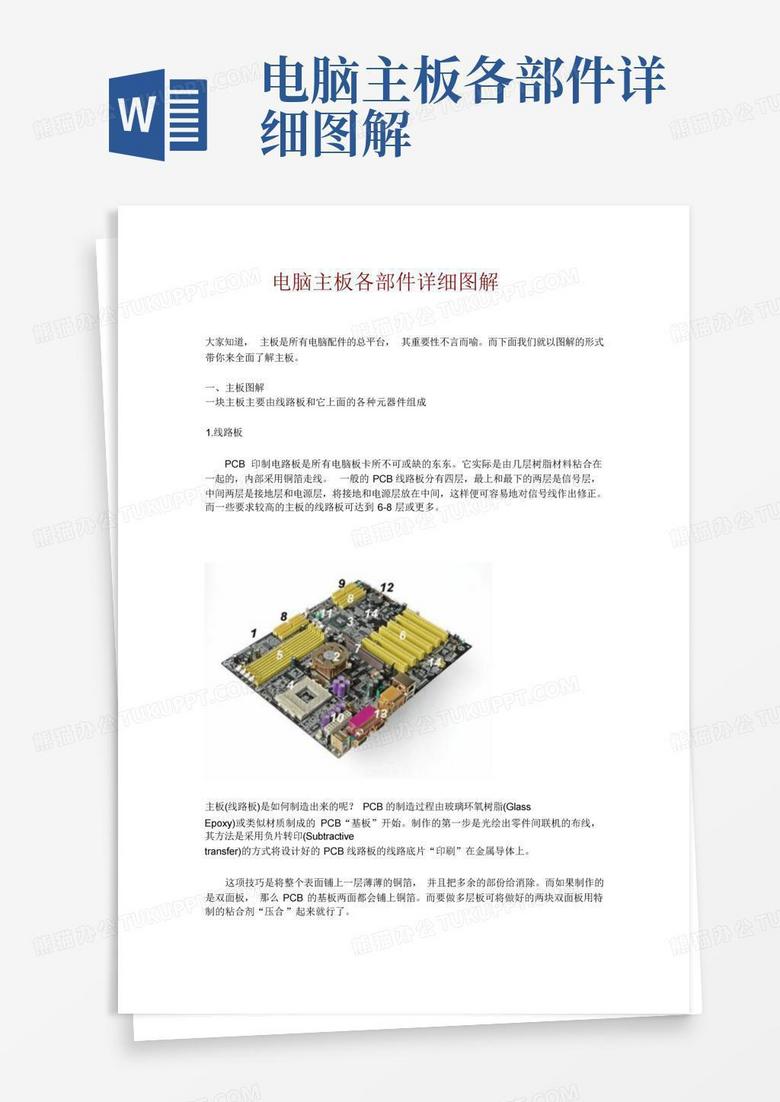 图解主机各个原件