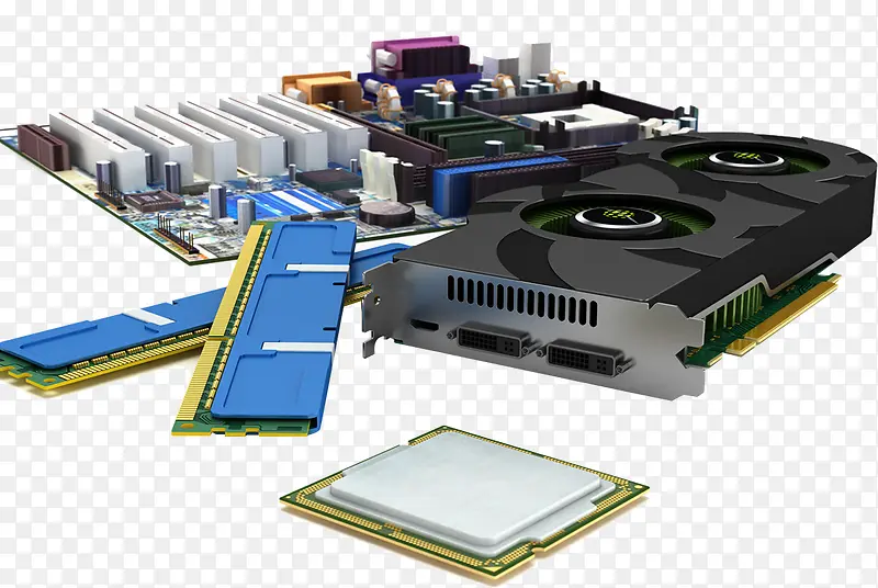 电脑主机里面配件都叫什么东西