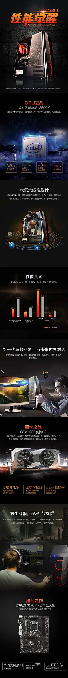 美国台式电脑主机