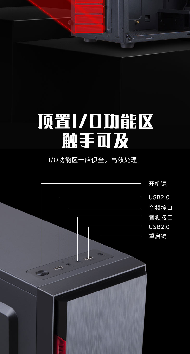 金翔电脑主机外部连接