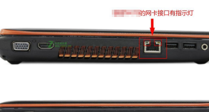 主机后网络接口不亮