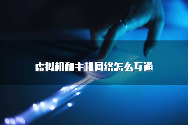 虚拟机和主机在同一个局域网