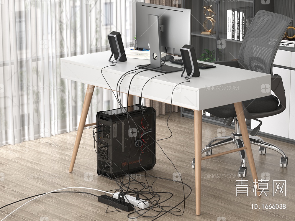 电脑主机放电脑桌厨子里