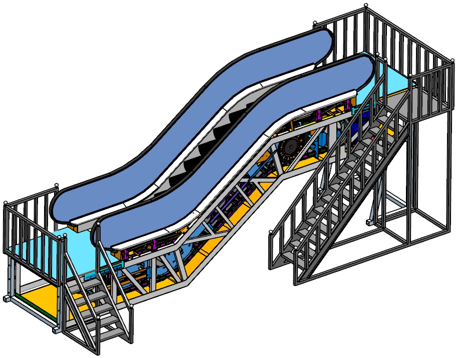 自动扶梯的主机结构
