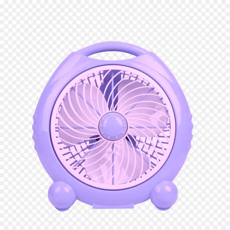 绿色和紫色风扇主机