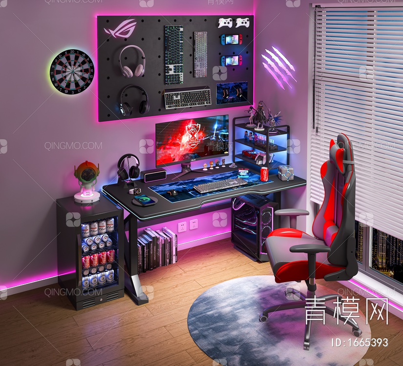 多部游戏主机摆放