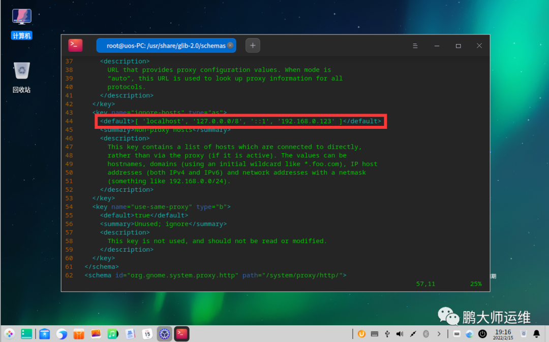 忽略这些主机和域的代理设置