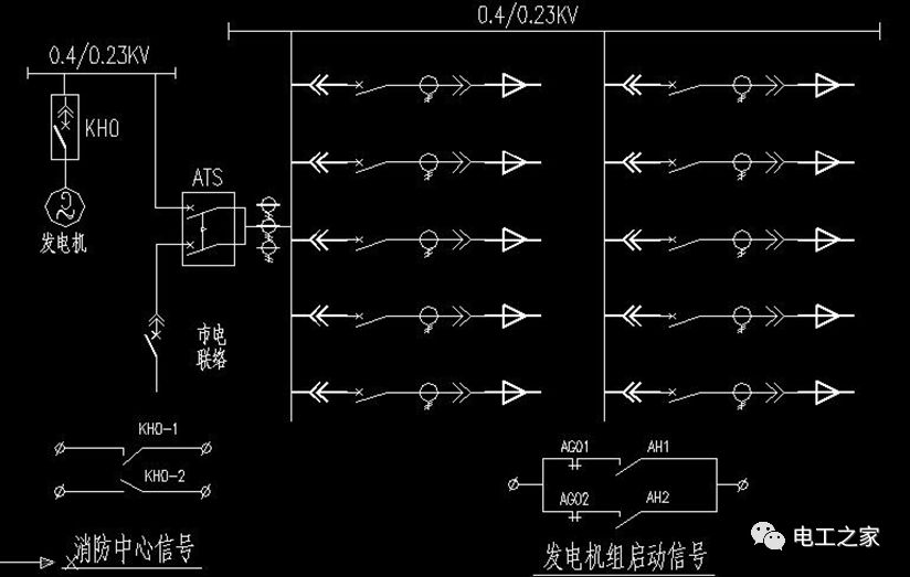 消防主机连接强切开关如何接线