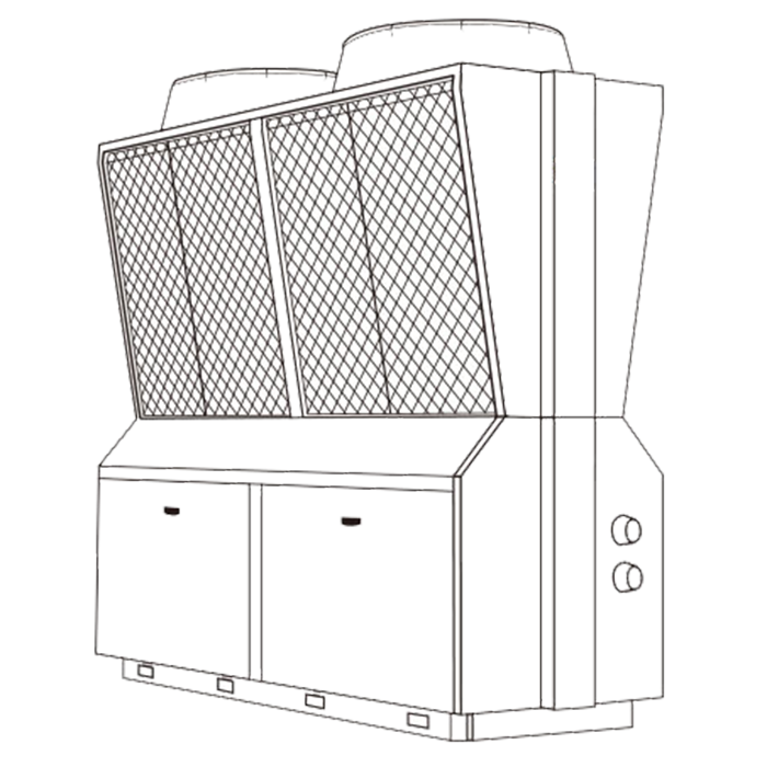 风冷模块主机按装图纸