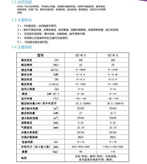 主机体积最小的空调