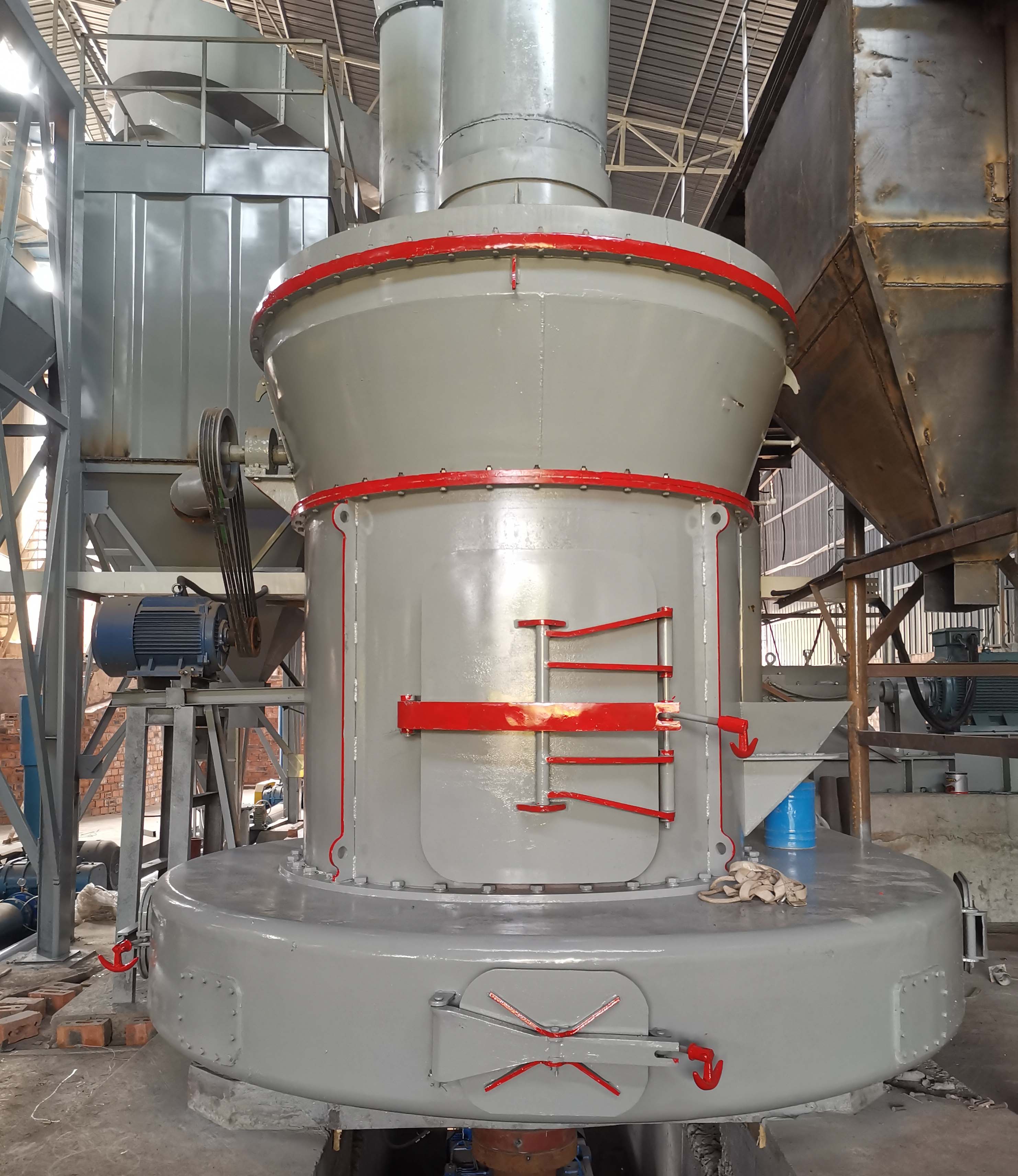 耐欧打粉机主机换连接轮视频