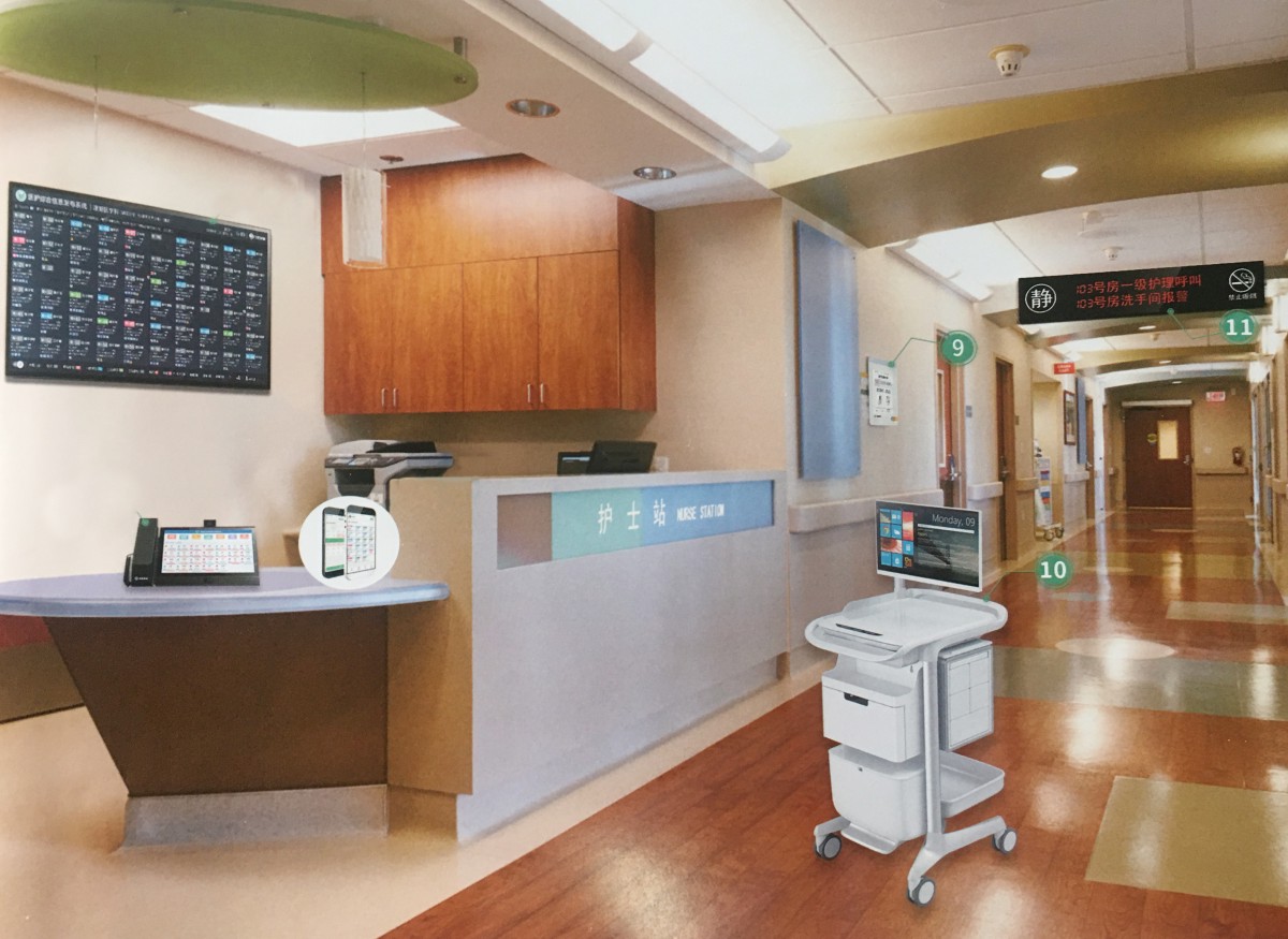 病房呼叫系统主机显示屏按键