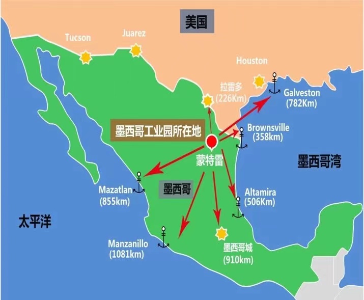 墨西哥主机厂分布图