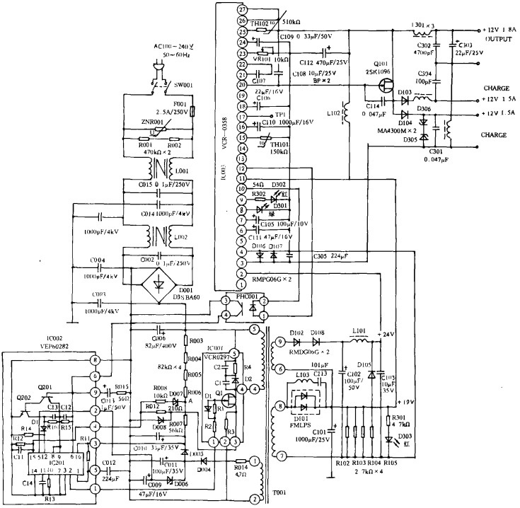 摄像机主机电源线