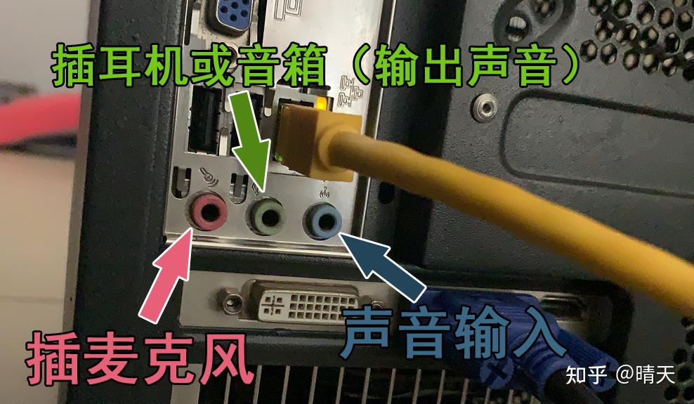 电脑音箱插主机后面不出声