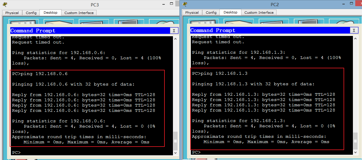 同一网段两台主机通信