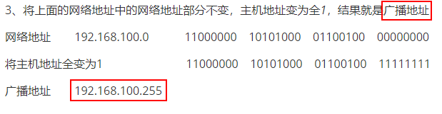 各网段网络主机数
