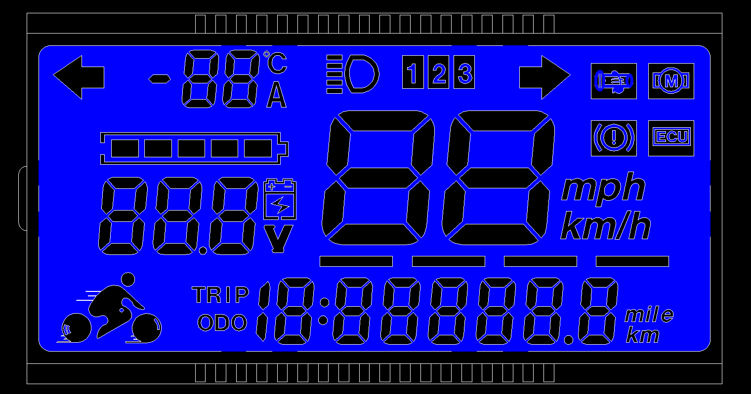 电动车仪表主机模块